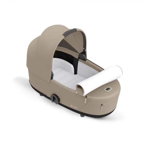 Poussette duo Mios 3 Cozy Beige châssis Chrome Black + Nacelle Luxe