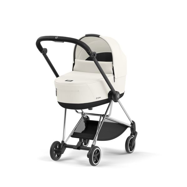 Poussette trio Mios 3 Off White châssis Chrome Black + Cloud G i-Size + Nacelle Luxe