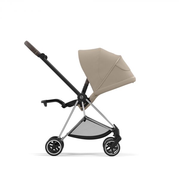 Poussette Mios 3 Cozy Beige châssis Chrome Brown