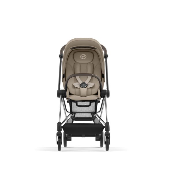 Poussette trio Mios 3 Cozy Beige châssis Chrome Brown + Cloud T i-Size + Nacelle Luxe