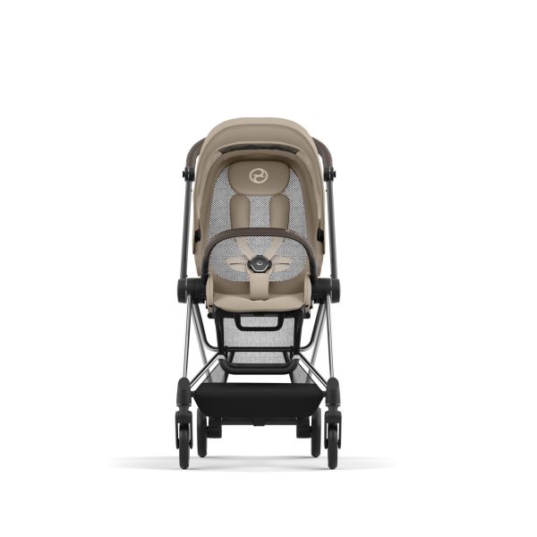 Poussette trio Mios 3 Cozy Beige châssis Chrome Brown + Cloud T i-Size + Nacelle Luxe
