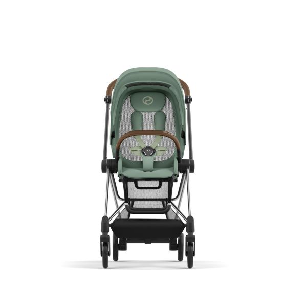 Poussette trio Mios 3 Leaf Green châssis Chrome Brown + Cloud T i-Size + Nacelle Luxe