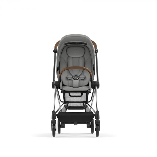 Poussette Mios 3 Mirage Grey châssis Chrome Brown