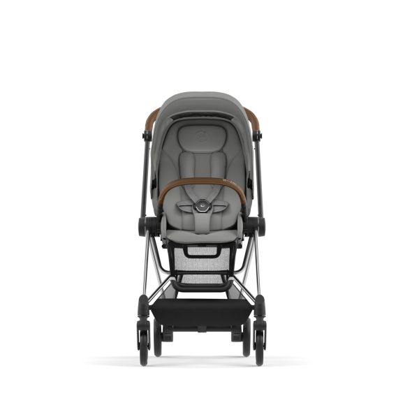 Poussette trio Mios 3 Mirage Grey châssis Chrome Brown + Cloud T i-Size + Nacelle Luxe