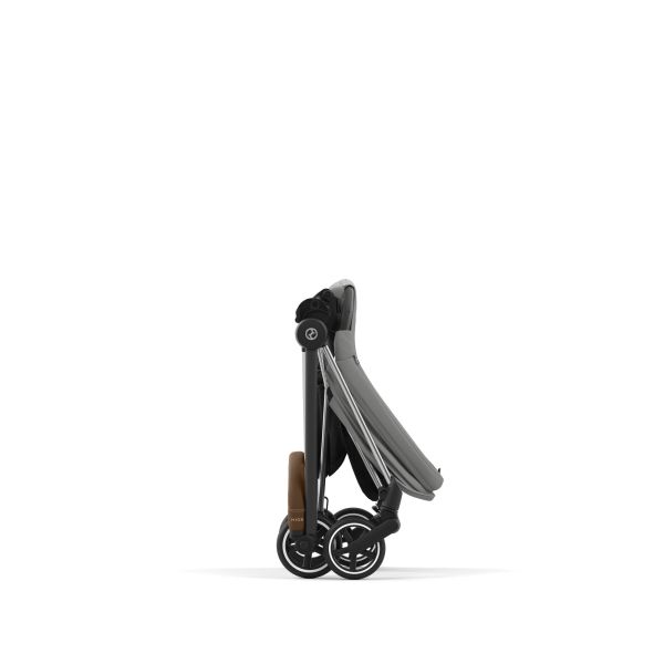 Poussette trio Mios 3 Mirage Grey châssis Chrome Brown + Cloud T i-Size + Nacelle Luxe
