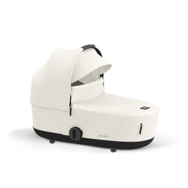 Poussette duo Mios 3 Off White châssis Chrome Brown + Nacelle Luxe