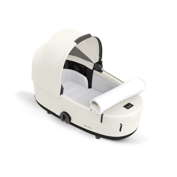 Poussette duo Mios 3 Off White châssis Chrome Brown + Nacelle Luxe
