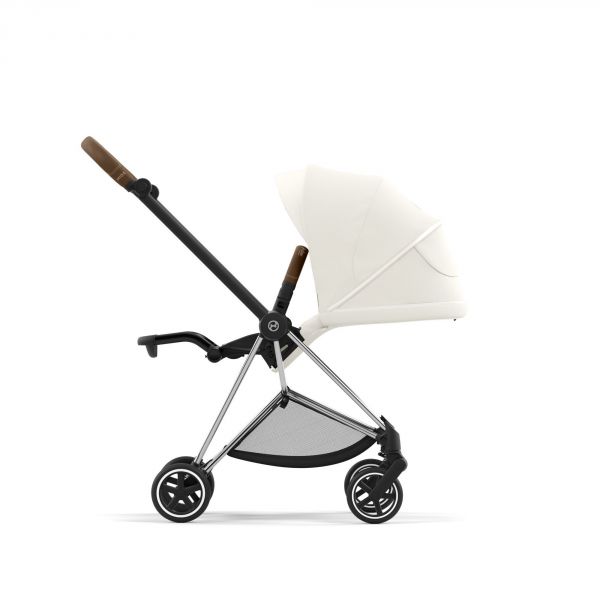 Poussette Mios 3 Off White châssis Chrome Brown