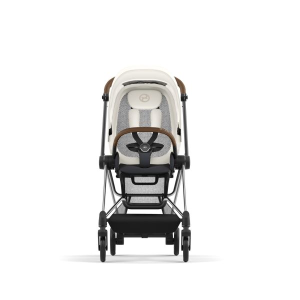 Poussette trio Mios 3 Off White châssis Chrome Brown + Cloud G i-Size + Nacelle Luxe