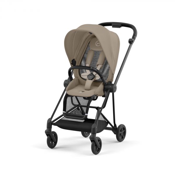 Poussette Mios 3 Cozy Beige châssis Matt Black