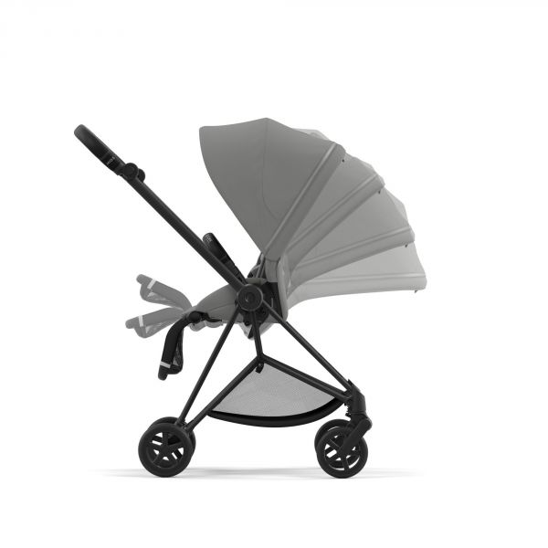 Poussette Mios 3 Mirage Grey châssis Matt Black