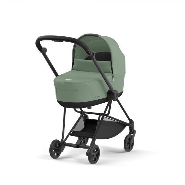 Poussette duo Mios 3 Leaf Green châssis Matt Black + Nacelle Luxe