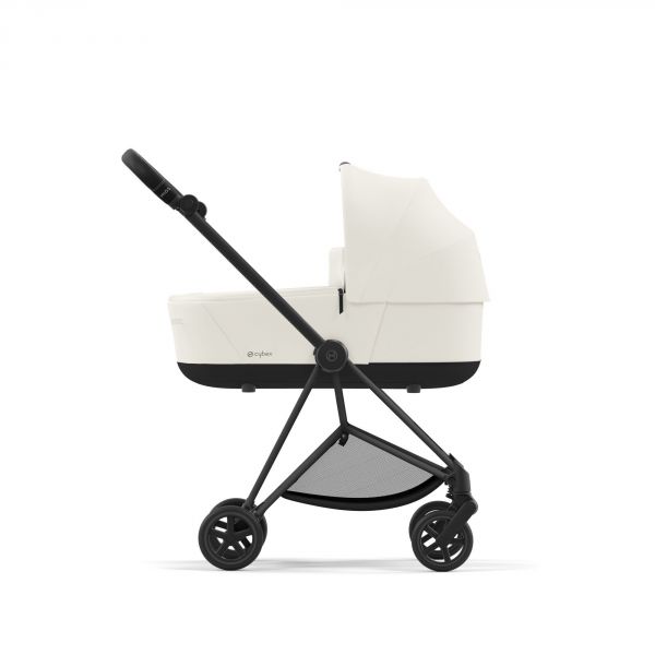 Poussette duo Mios 3 Off White châssis Matt Black + Nacelle Luxe