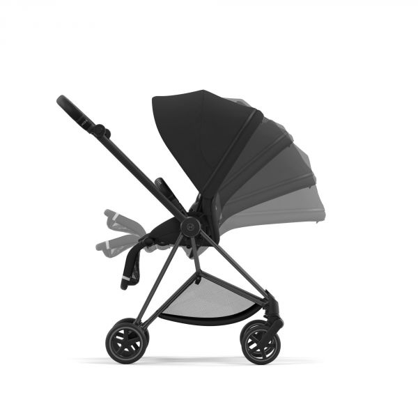 Poussette duo Mios 3 Sepia Black châssis Matt Black + Nacelle Luxe