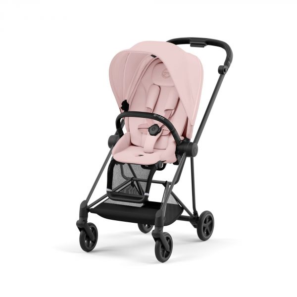 Poussette Mios 3 Peach Pink châssis Matt Black
