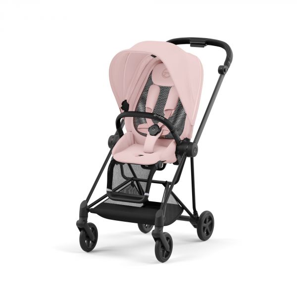Poussette Mios 3 Peach Pink châssis Matt Black