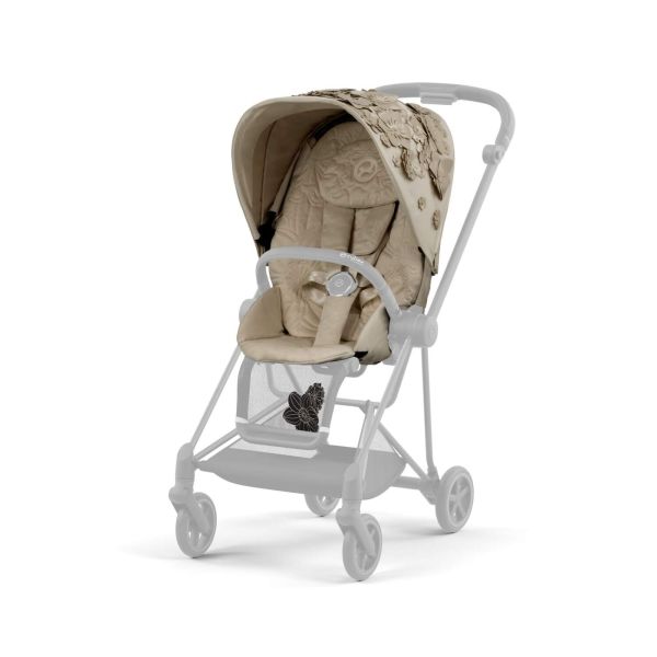 Poussette Mios 3 Simply Flowers Beige châssis Matt Black