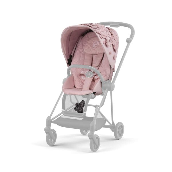 Poussette Mios 3 Simply Flowers Pink châssis Matt Black