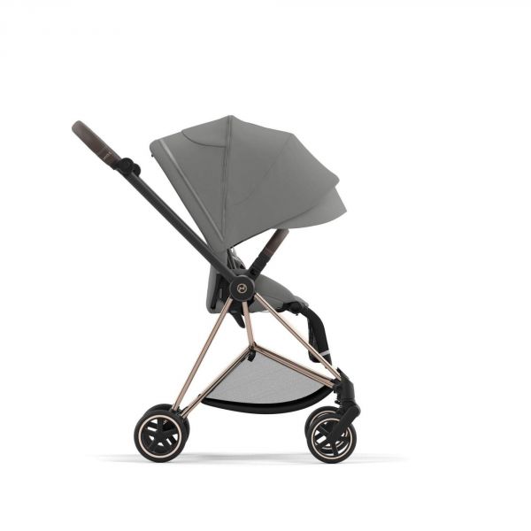 Poussette Mios 3 Mirage Grey châssis Rose Gold