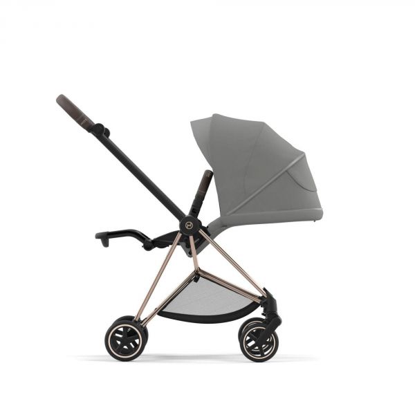 Poussette Mios 3 Mirage Grey châssis Rose Gold