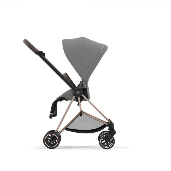 Poussette Mios 3 Mirage Grey châssis Rose Gold