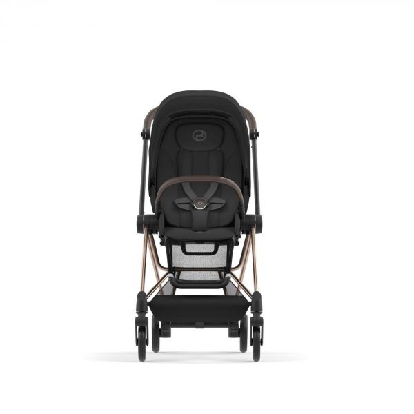 Poussette Mios 3 Sepia Black châssis Rose Gold