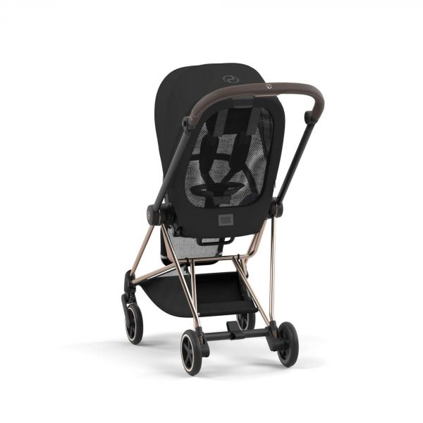 Poussette Mios 3 Sepia Black châssis Rose Gold
