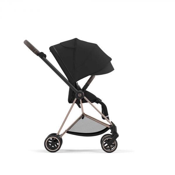 Poussette Mios 3 Sepia Black châssis Rose Gold