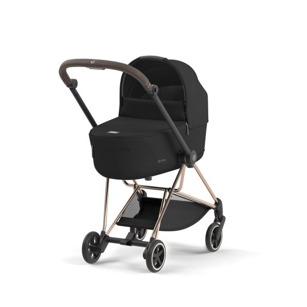 Poussette trio Mios 3 Sepia Black châssis Rose Gold + Cloud T i-Size + Nacelle Luxe