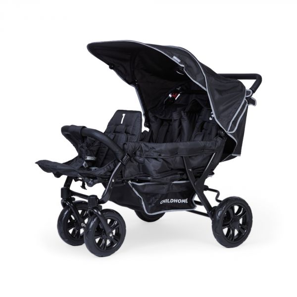 Poussette Multiplaces Triplet Noir