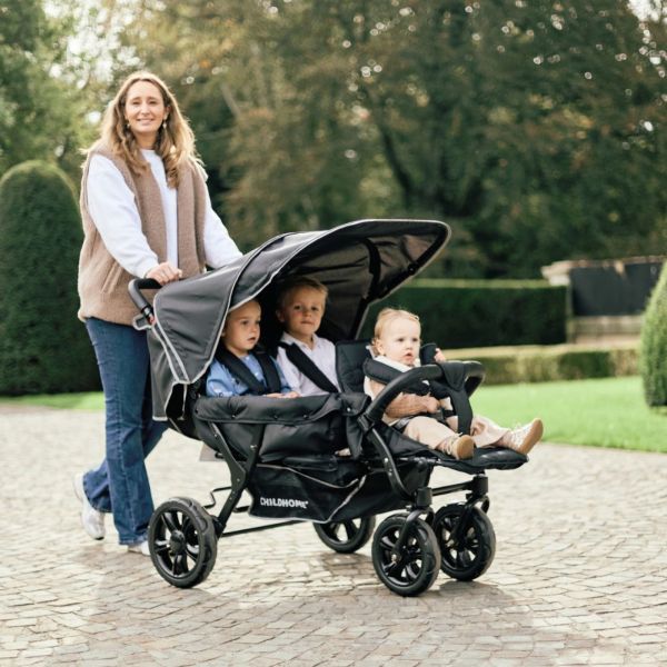 Poussette Multiplaces Triplet Noir