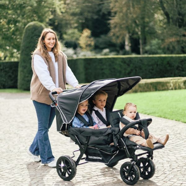 Poussette Multiplaces Triplet Noir