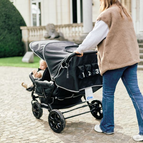 Poussette Multiplaces Triplet Noir