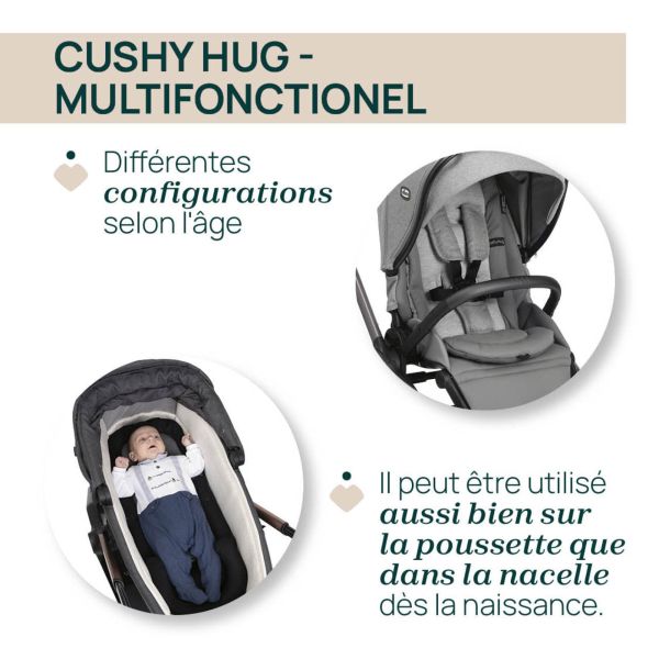 Poussette Mysa avec adaptateurs Lunar Rock