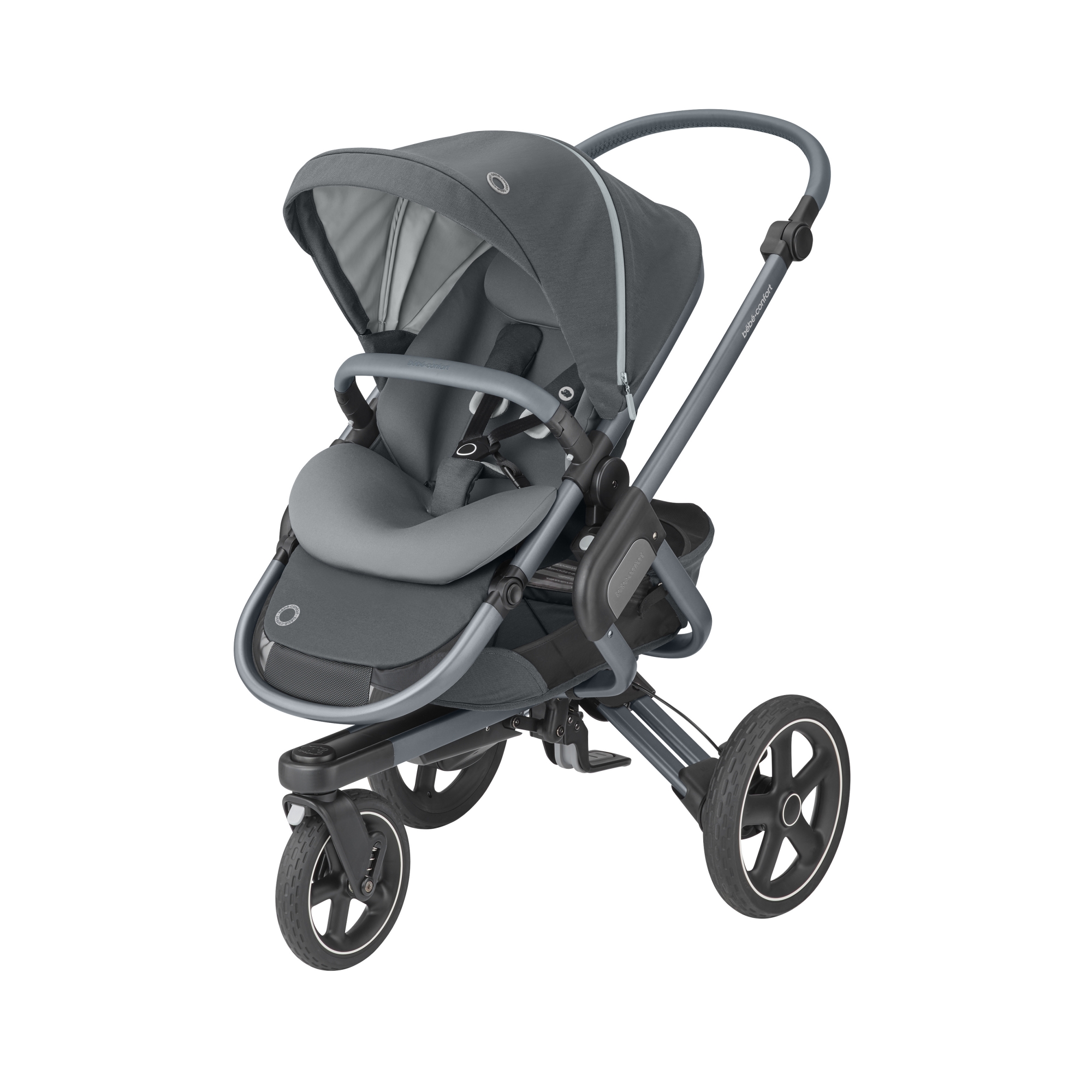 Bebe Confort Poussette Nova 3 Roues Essential Graphite Made In Bebe