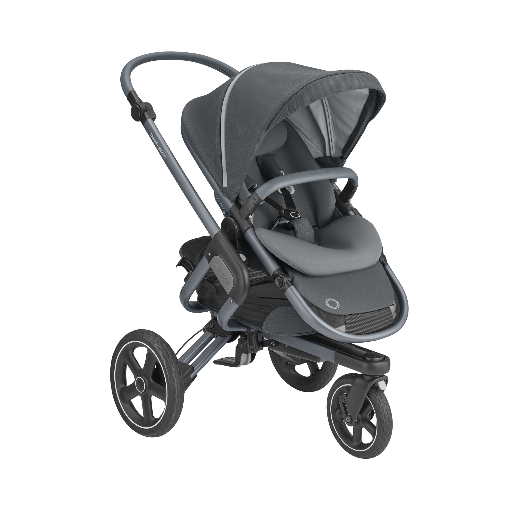 Bebe Confort Poussette Nova 3 Roues Essential Graphite Made In Bebe