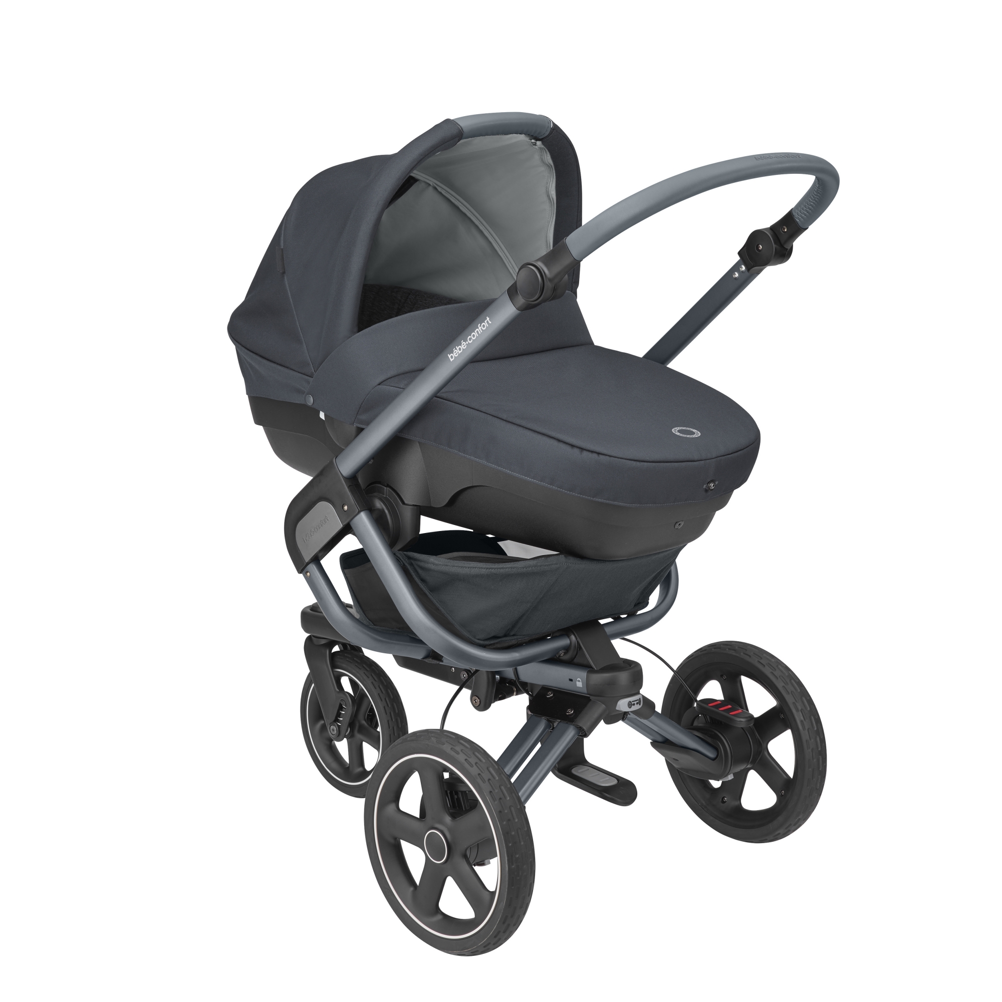Bebe Confort Poussette Nova 3 Roues Essential Graphite Made In Bebe