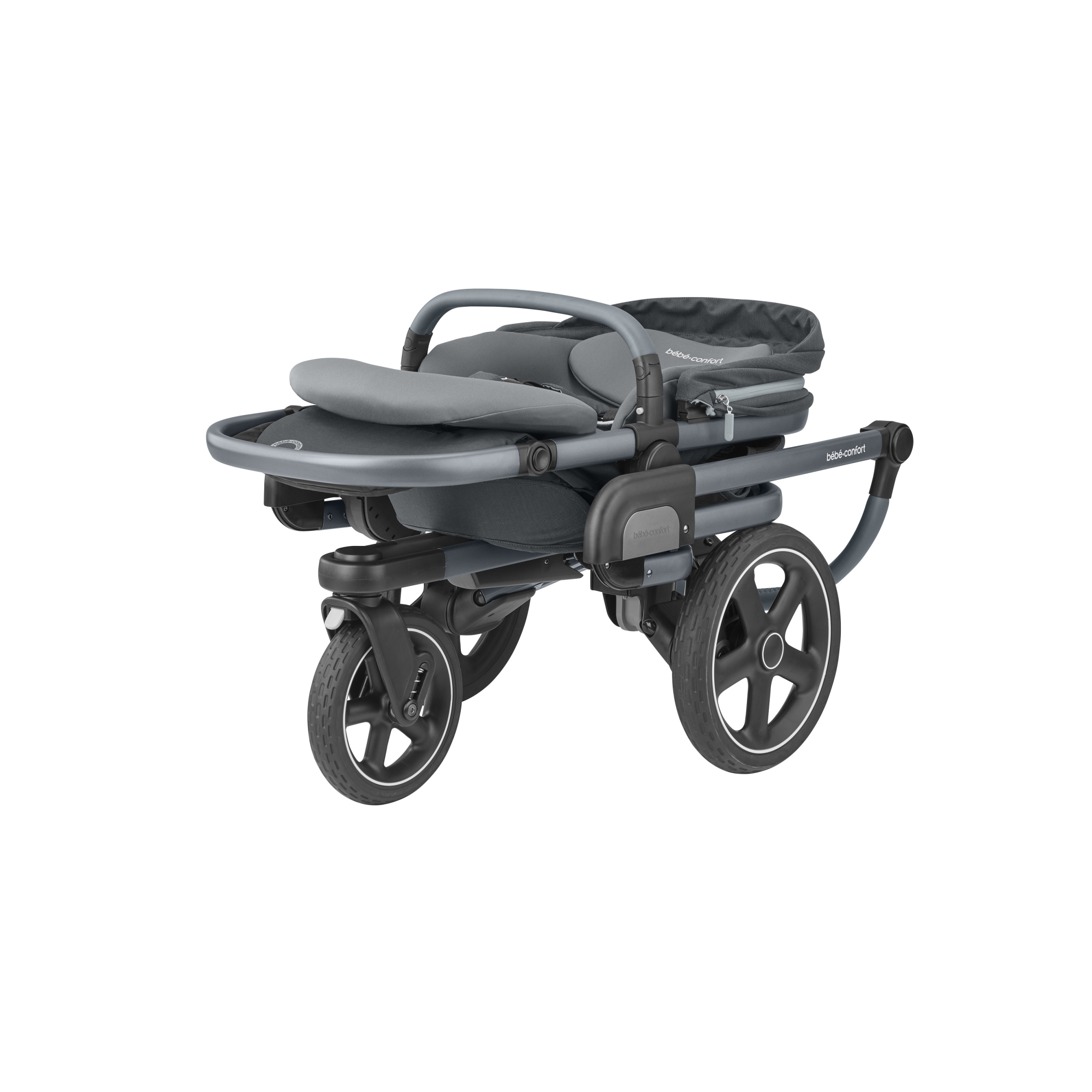 Bebe Confort Poussette Nova 3 Roues Essential Graphite Made In Bebe