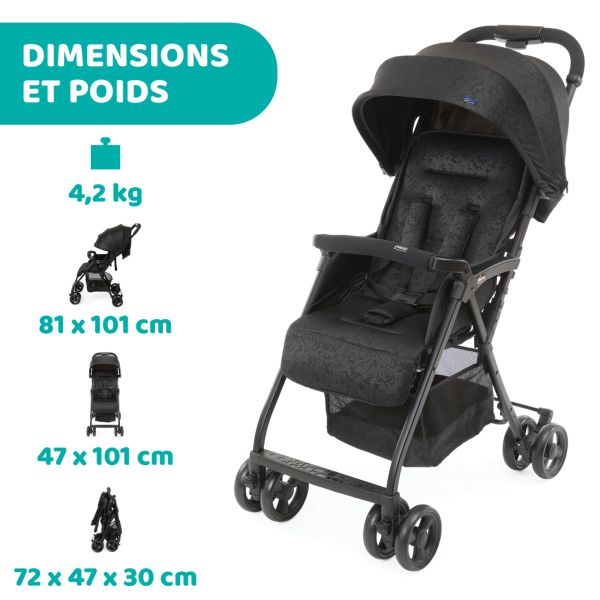 Poussette Ohlala 3 - Jet black