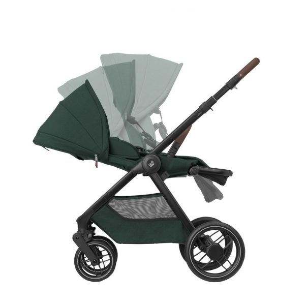 Poussette duo Oxford Twillic Green + Siège auto Pebble 360 Pro2 I-Size Twillic Green