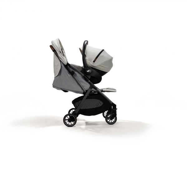 Poussette duo Parcel Signature Oyster + siège auto i-Level Recline Signature Oyster