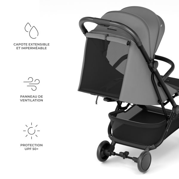 Poussette Pilot² Platinum Gray