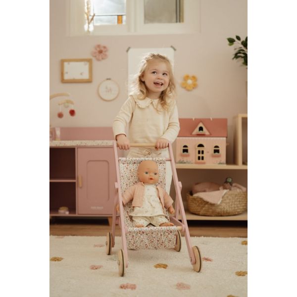 Poussette pour poupée en bois FSC