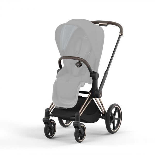 Poussette Priam 4 Peach Pink châssis Rosegold