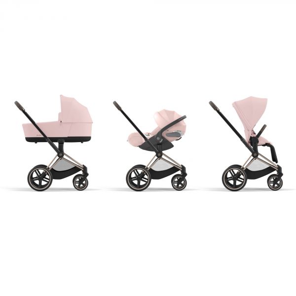 Poussette Priam 4 Peach Pink châssis Rosegold