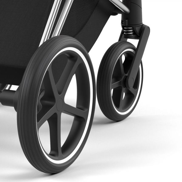 Poussette Priam 4 Mirage Grey châssis Chrome Black