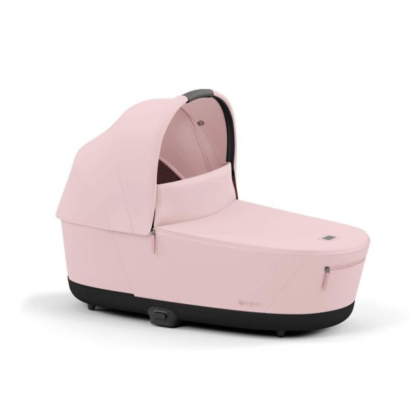 Poussette trio Priam 4 Peach Pink châssis Chrome Black + Siège auto Cloud T i-Size + Nacelle Luxe