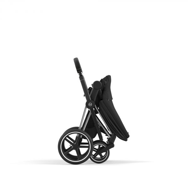 Poussette trio Priam 4 Sepia Black châssis Chrome Black + Cloud G i-Size + Nacelle Luxe