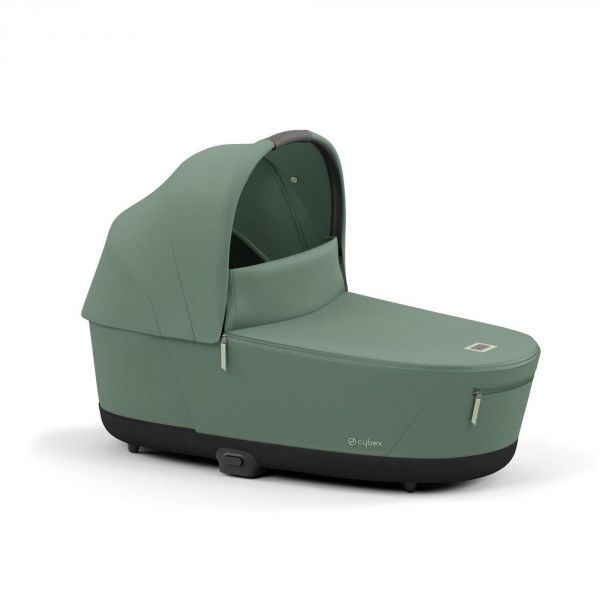 Poussette trio Priam 4 Leaf Green châssis Chrome Brown + Cloud G i-Size + Nacelle Luxe