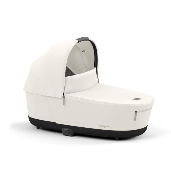 Poussette trio Priam 4 Off White châssis Chrome Brown + Cloud G i-Size + Nacelle Luxe
